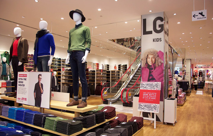 Uniqlo Brisbane flagship store interior