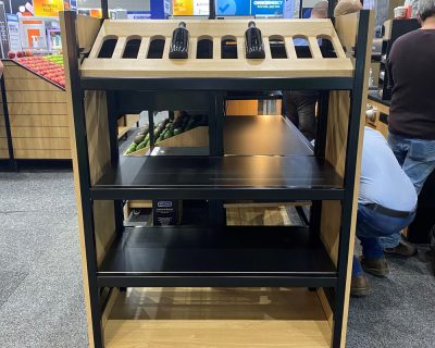 Angled Wine Bottle Display Shelf - Suits URI Shelving