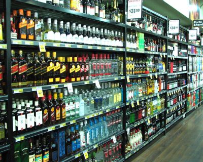 Alternative view of URI Modular Liquor Wall Display - Shop Shelving (URI-WALL)