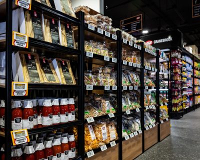 gourmet shelving gibson retail solutions